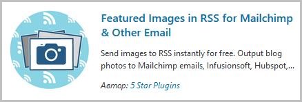 Featured images in RSS plugin.